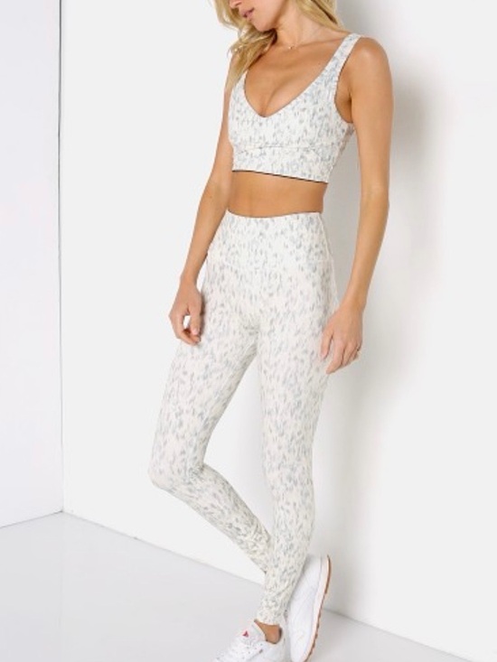 Varley Pants - Varley Century Legging Mint Ink Fade Medium-Soft Sculpting Yoga Leggings-Gym Fit